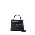 HERMES KELLY COLORMATIC SWIFT BLUE NUIT/CHAI/ETOUPE/GOLD/BLACK SHW