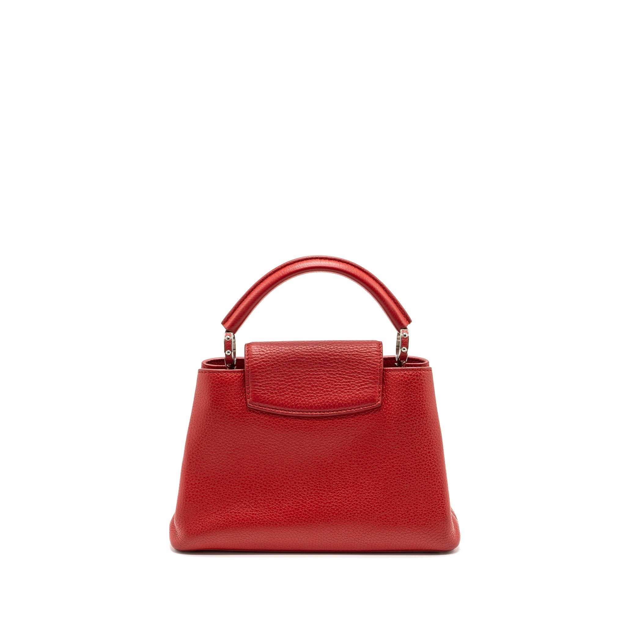 LOUIS VUITTON CAPUCINES BB TAURILLON RED GHW