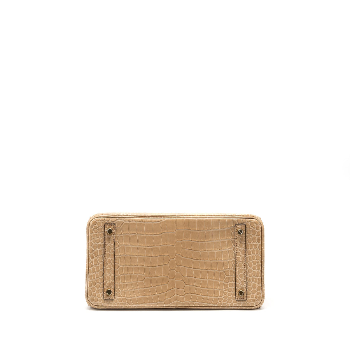 Hermes Birkin 30 Matte Crocodile Porosus Chai GHW
