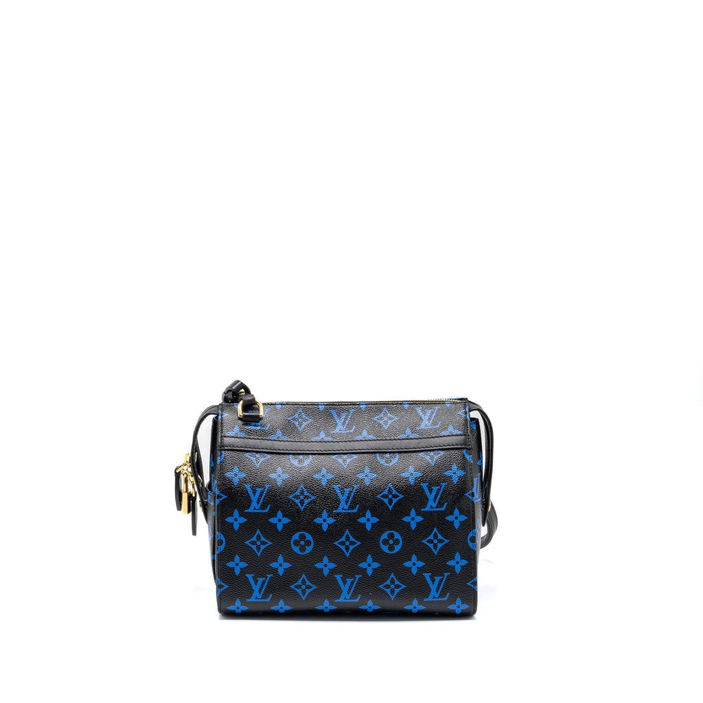 LOUIS VUITTON SPEEDY AMAZON COLOURED MONOGRAM CANVAS BLUE/BLACK GHW