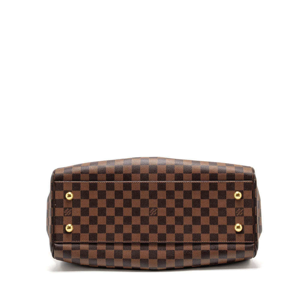 LOUIS VUITTON TREVI GM HANDBAG DAMIER EBENE GHW
