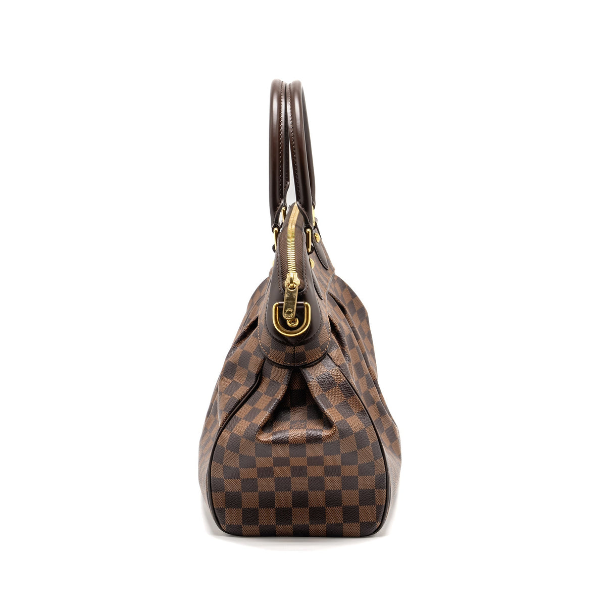 LOUIS VUITTON TREVI GM HANDBAG DAMIER EBENE GHW