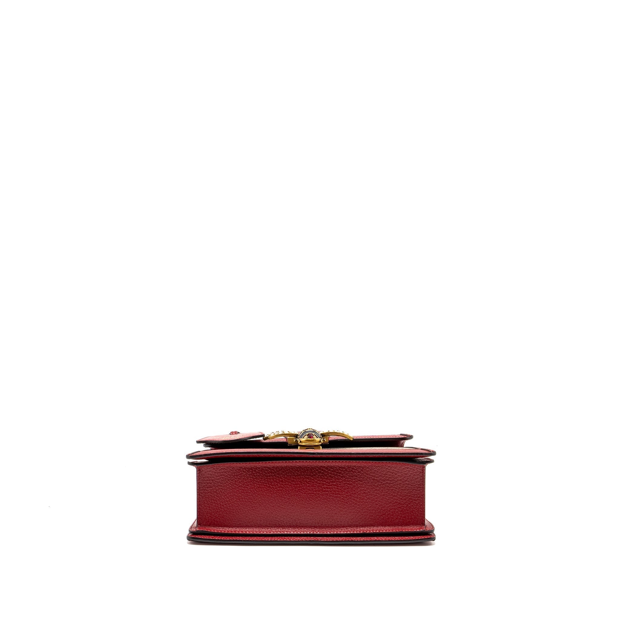 GUCCI QUEEN MARGARET TOP HANDLE BAG GG SUPREME CANVAS RED/ MULTICOLOUR GHW