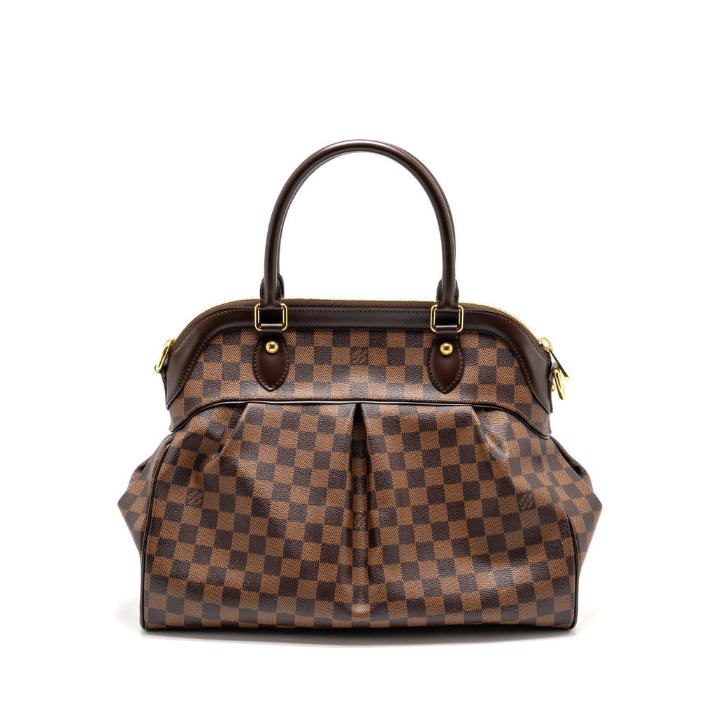 LOUIS VUITTON TREVI GM HANDBAG DAMIER EBENE GHW