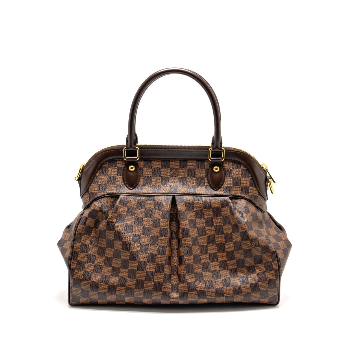 LOUIS VUITTON TREVI GM HANDBAG DAMIER EBENE GHW