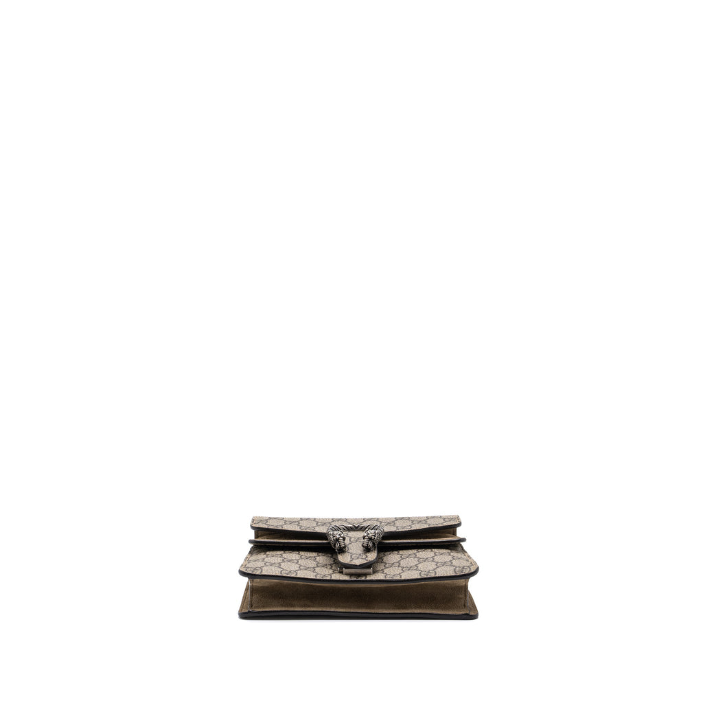 GUCCI DIONYSUS MINI BAG GG SUPREME CANVAS BEIGE SHW