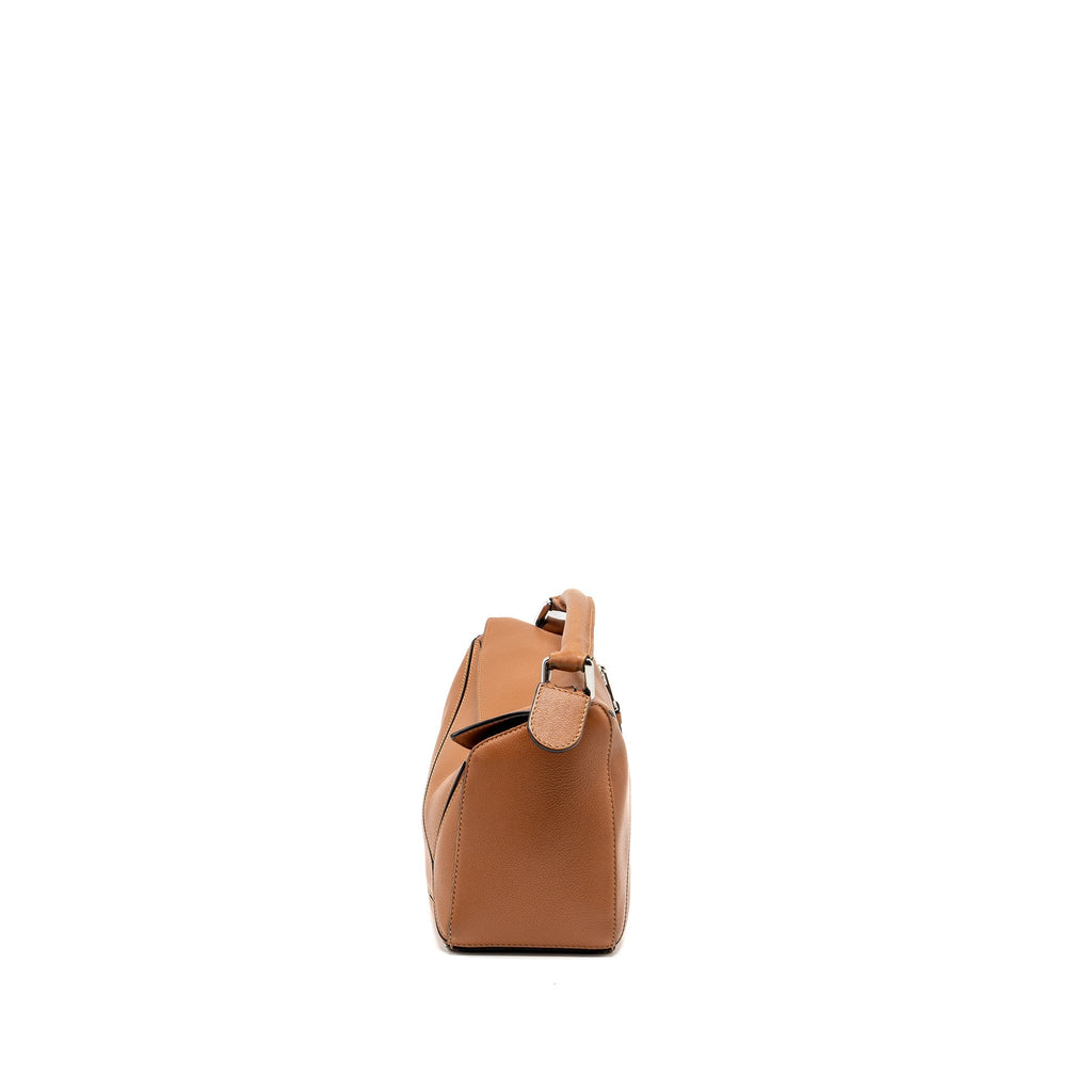 LOEWE SMALL PUZZLE BAG CALFSKIN TAN SHW