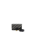 DIOR SADDLE BELT BAG BLUE OBLIQUE JACQUARD CANVAS GHW