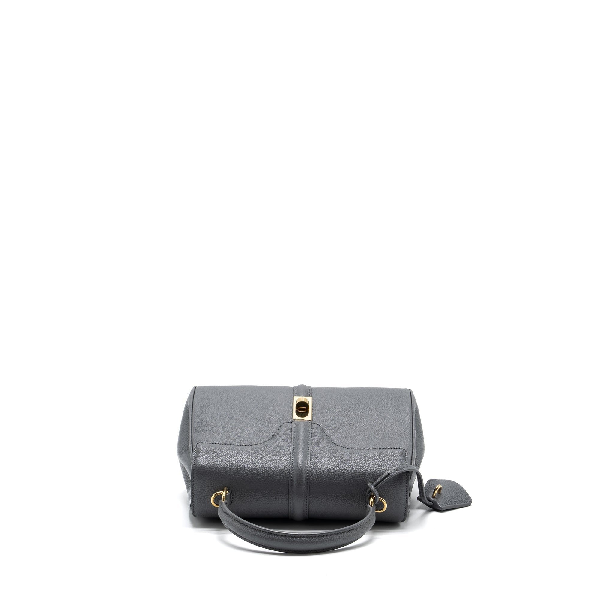 CELINE SMALL 16 BAG GRAINED CALFSKIN GREY GHW