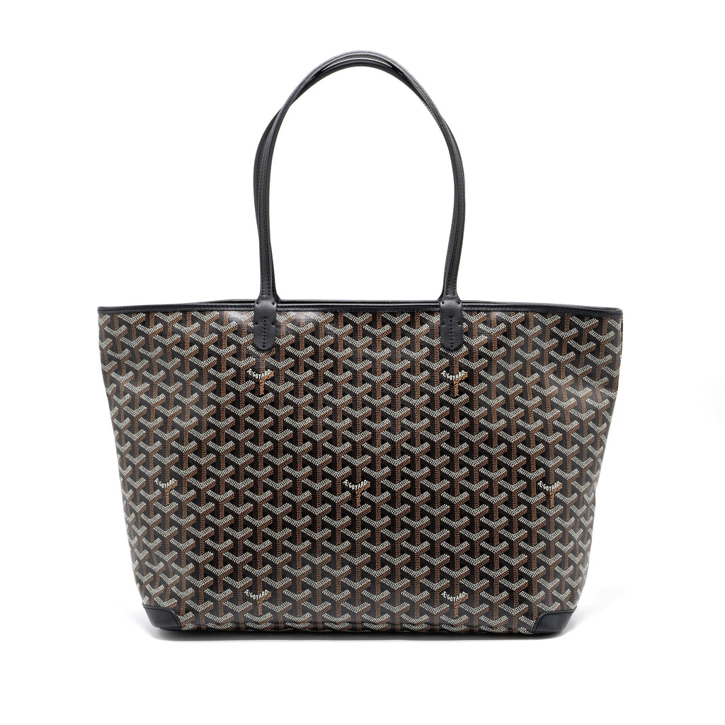 GOYARD ARTOIS TOTE GOYARDINE CANVAS BLACK SHW
