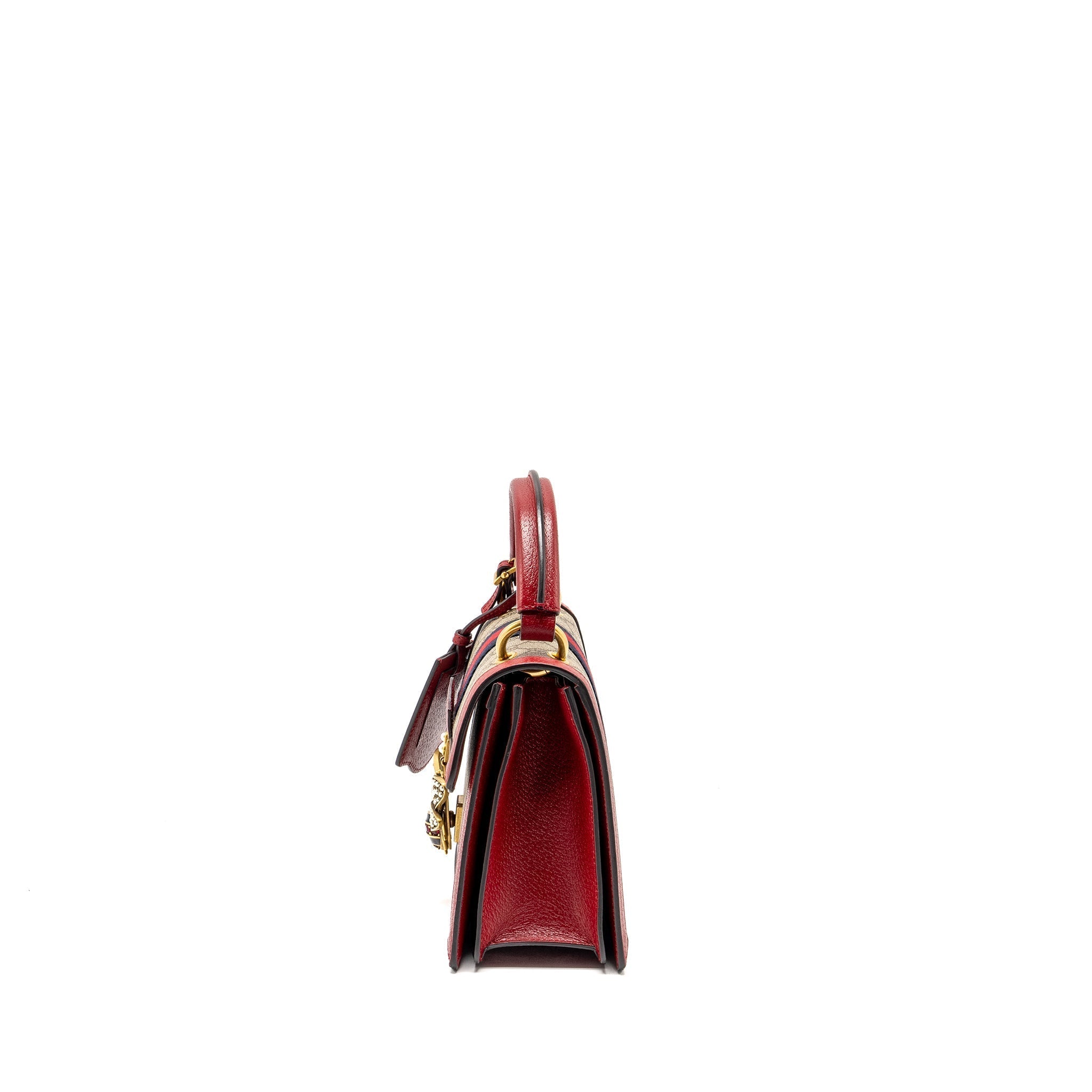 GUCCI QUEEN MARGARET TOP HANDLE BAG GG SUPREME CANVAS RED/ MULTICOLOUR GHW