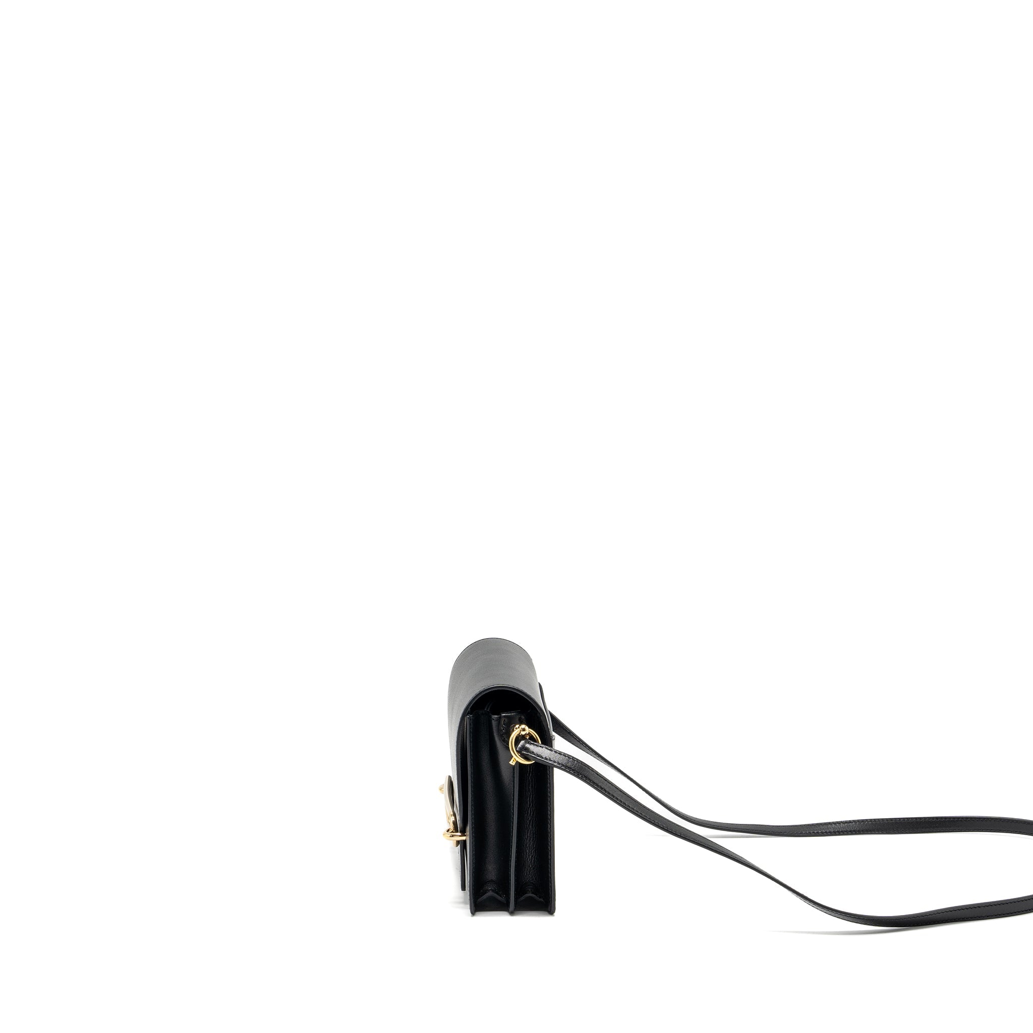 HERMES MINI ROULIS EVERGRAINE BLACK LGHW