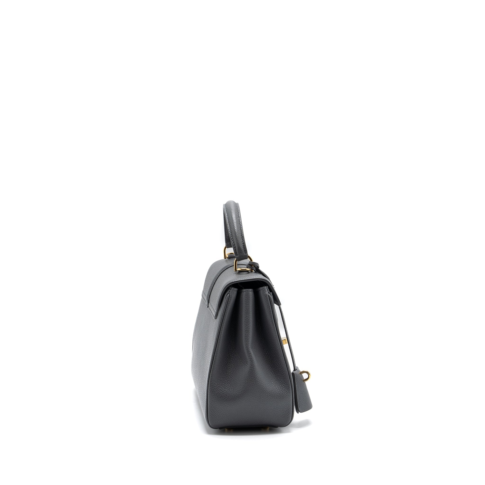 CELINE SMALL 16 BAG GRAINED CALFSKIN GREY GHW