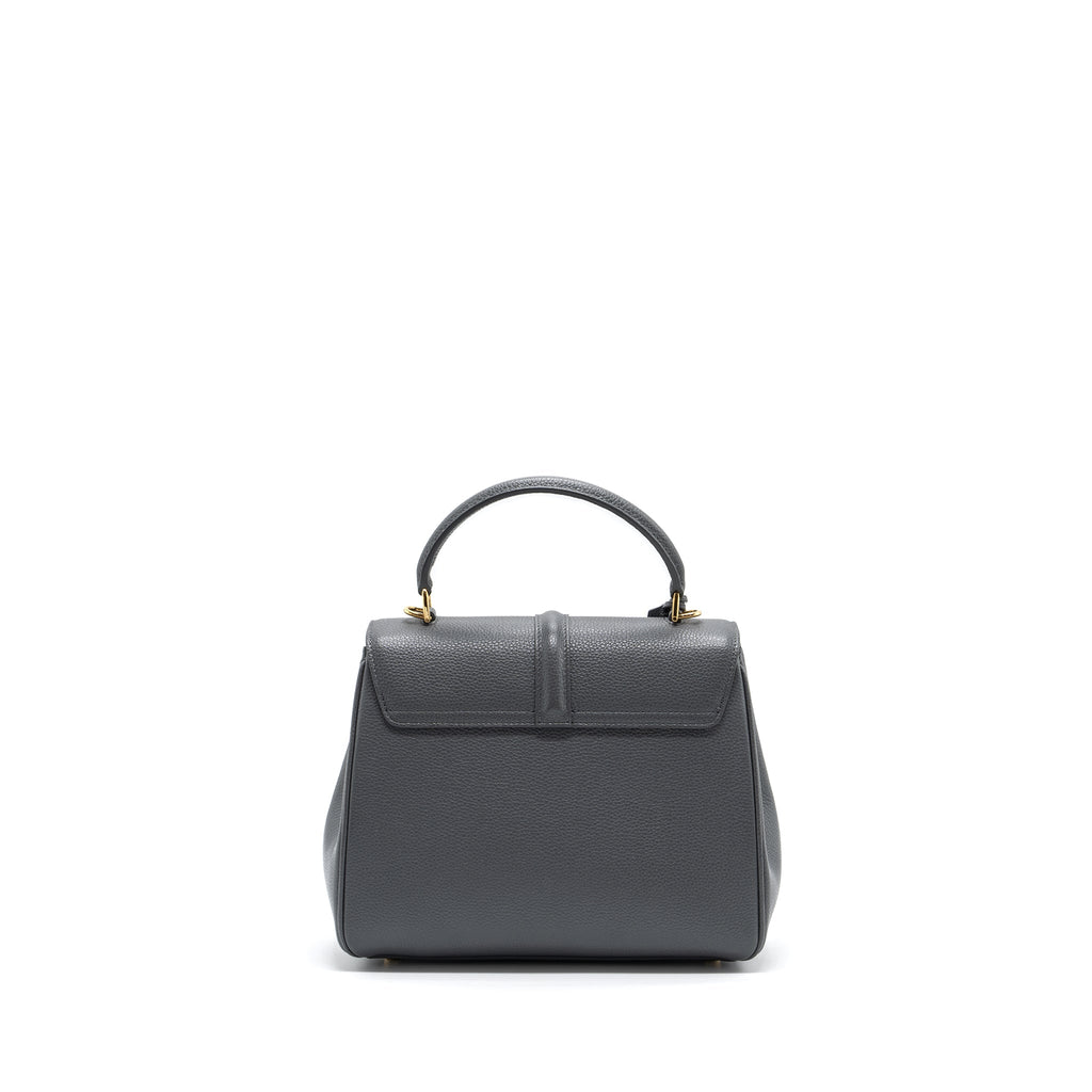 CELINE SMALL 16 BAG GRAINED CALFSKIN GREY GHW
