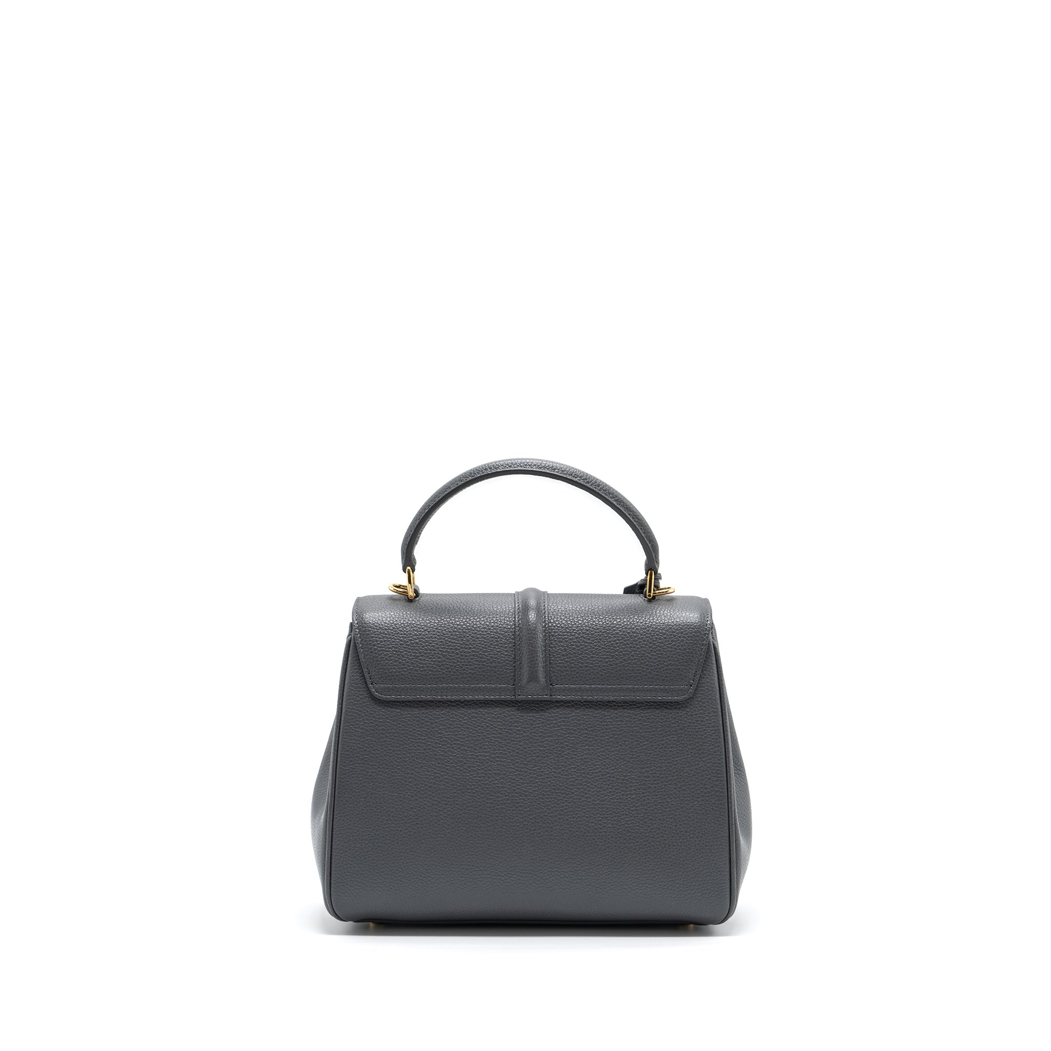 CELINE SMALL 16 BAG GRAINED CALFSKIN GREY GHW