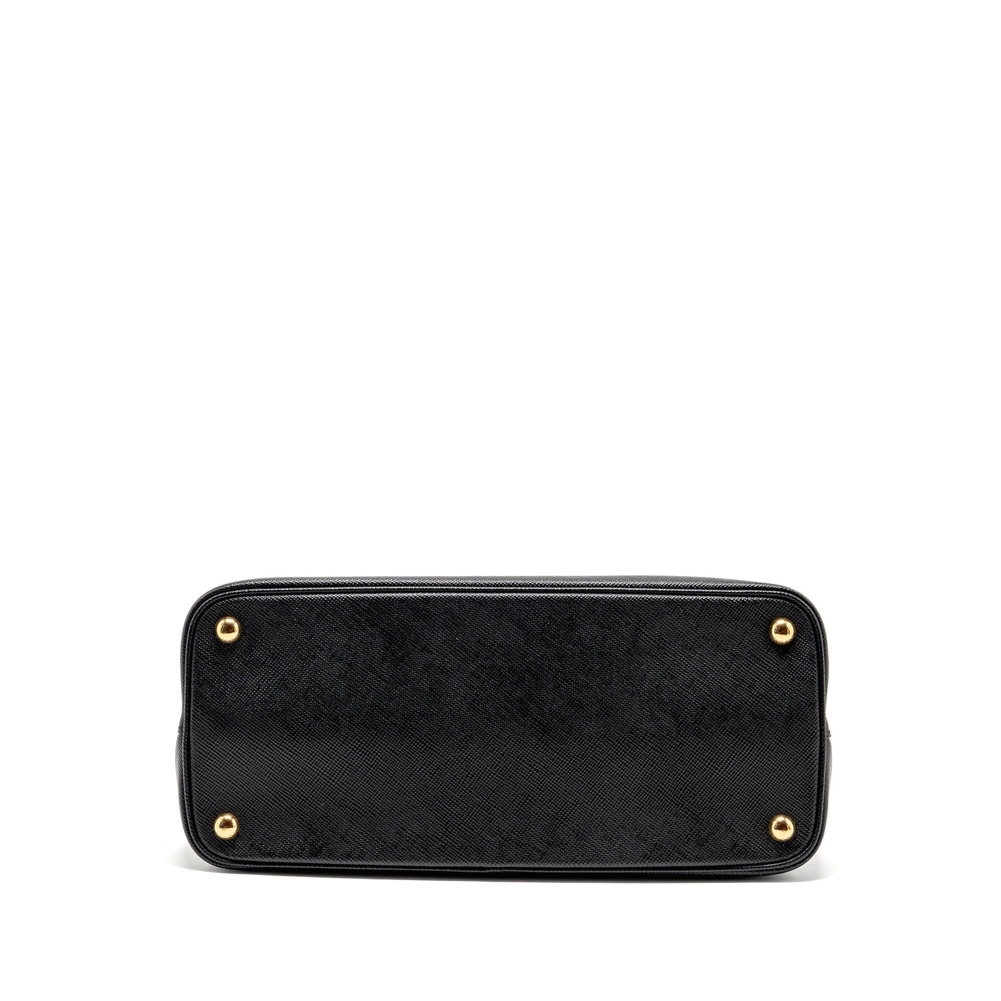 PRADA DOUBLE BAG SAFFIANO CALFSKIN BLACK GHW