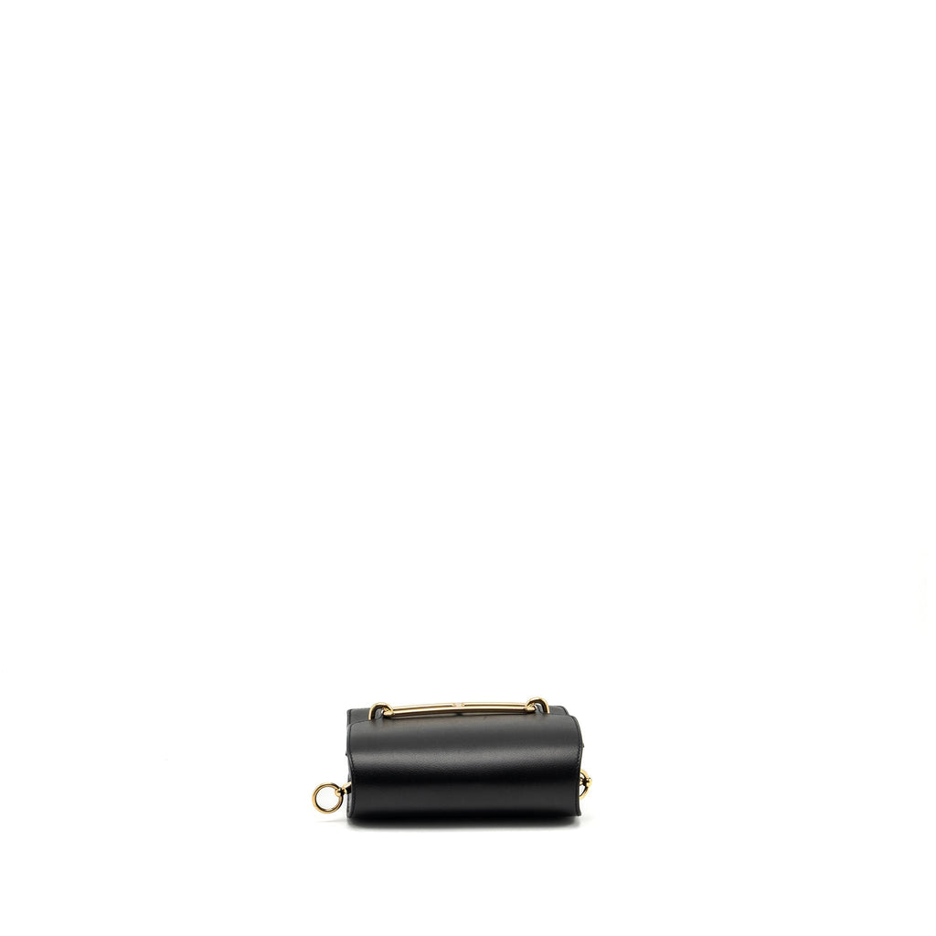 HERMES MINI ROULIS EVERGRAINE BLACK LGHW