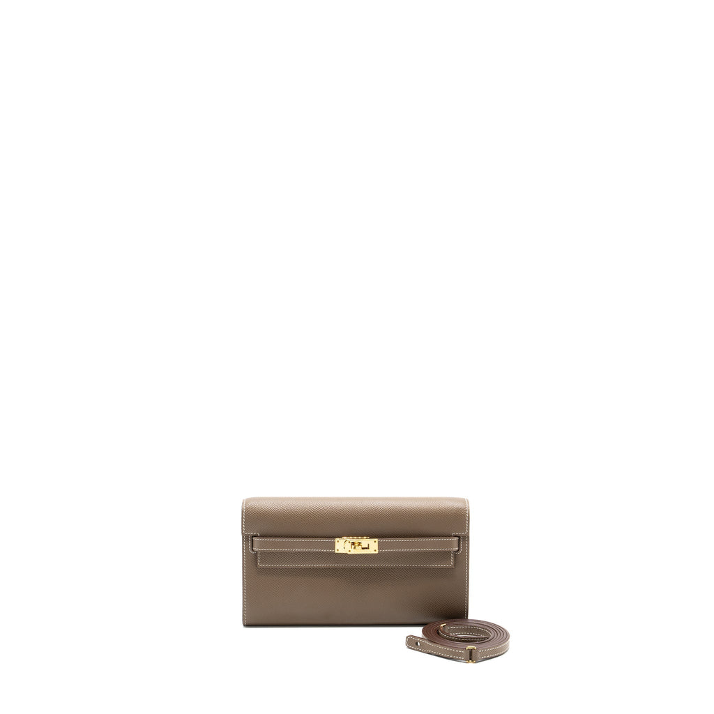 HERMES CLASSIC KELLY TO GO EPSOM ETOUPE GHW
