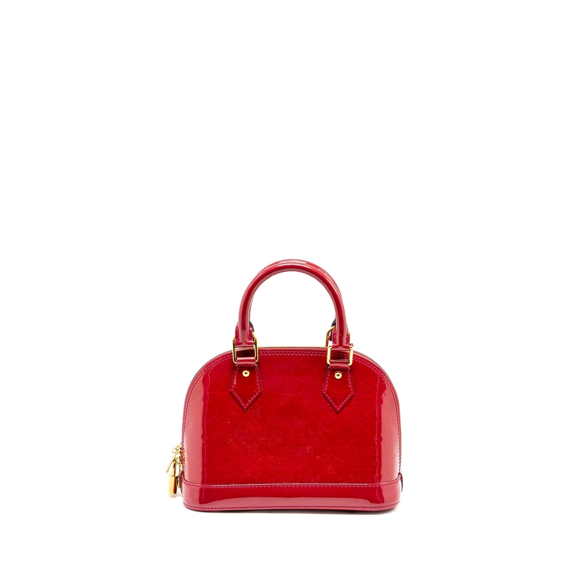 LOUIS VUITTON ALMA BB PATENT RED GHW