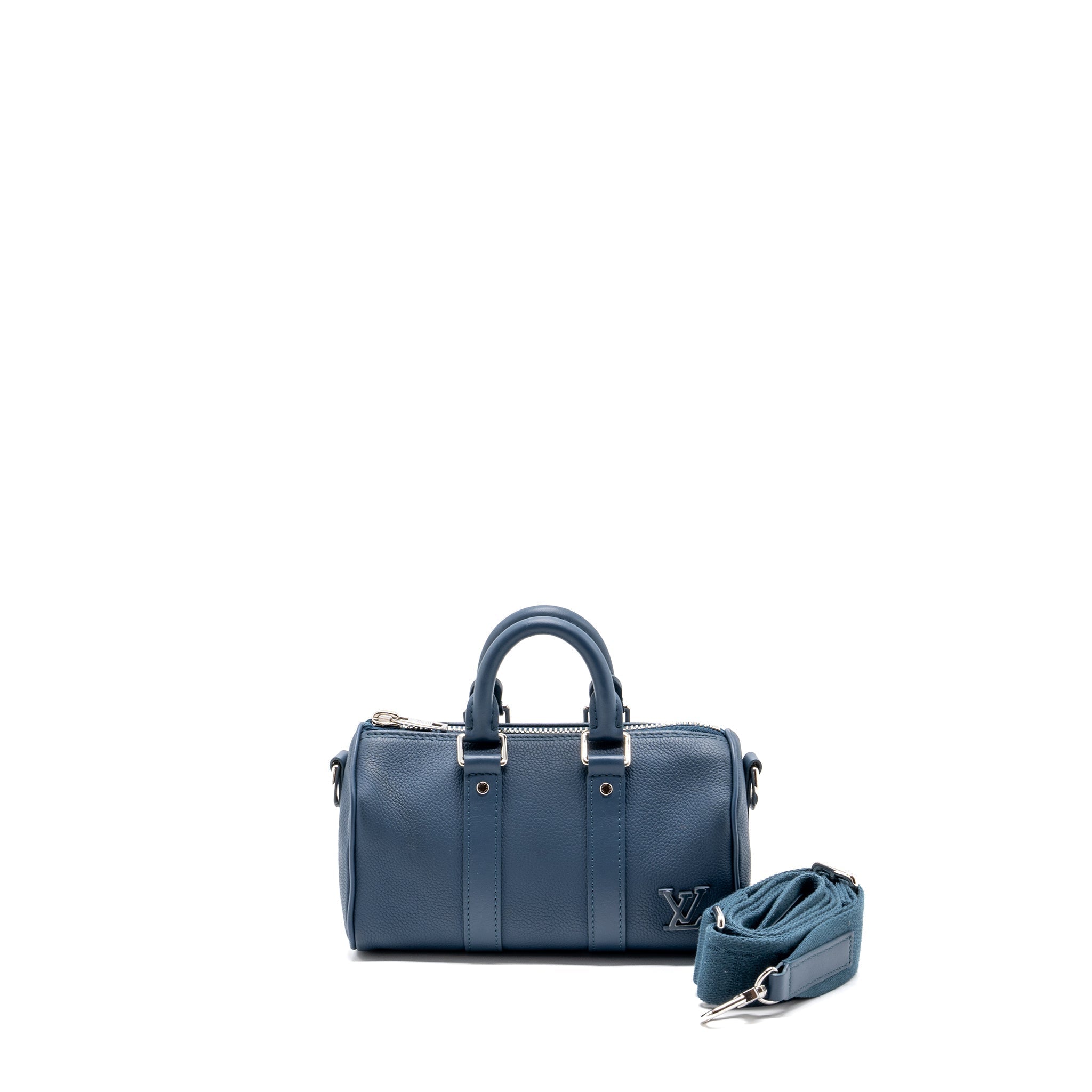 LOUIS VUITTON KEEPALL XS CALFSKIN BLUE SHW (NEW VERSION)
