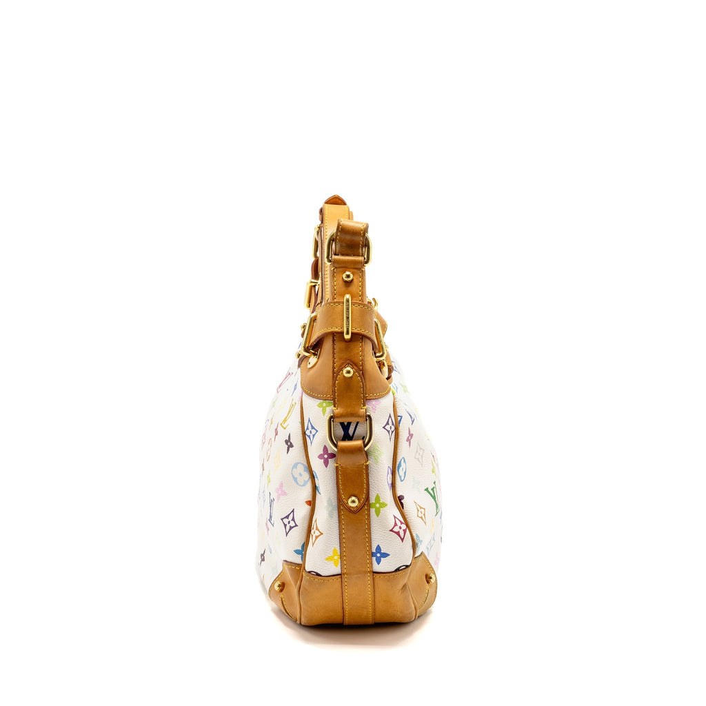 LOUIS VUITTON MURAKAMI GRETA BAG MONOGRAM CANVAS WHITE/MULTICOLOUR GHW