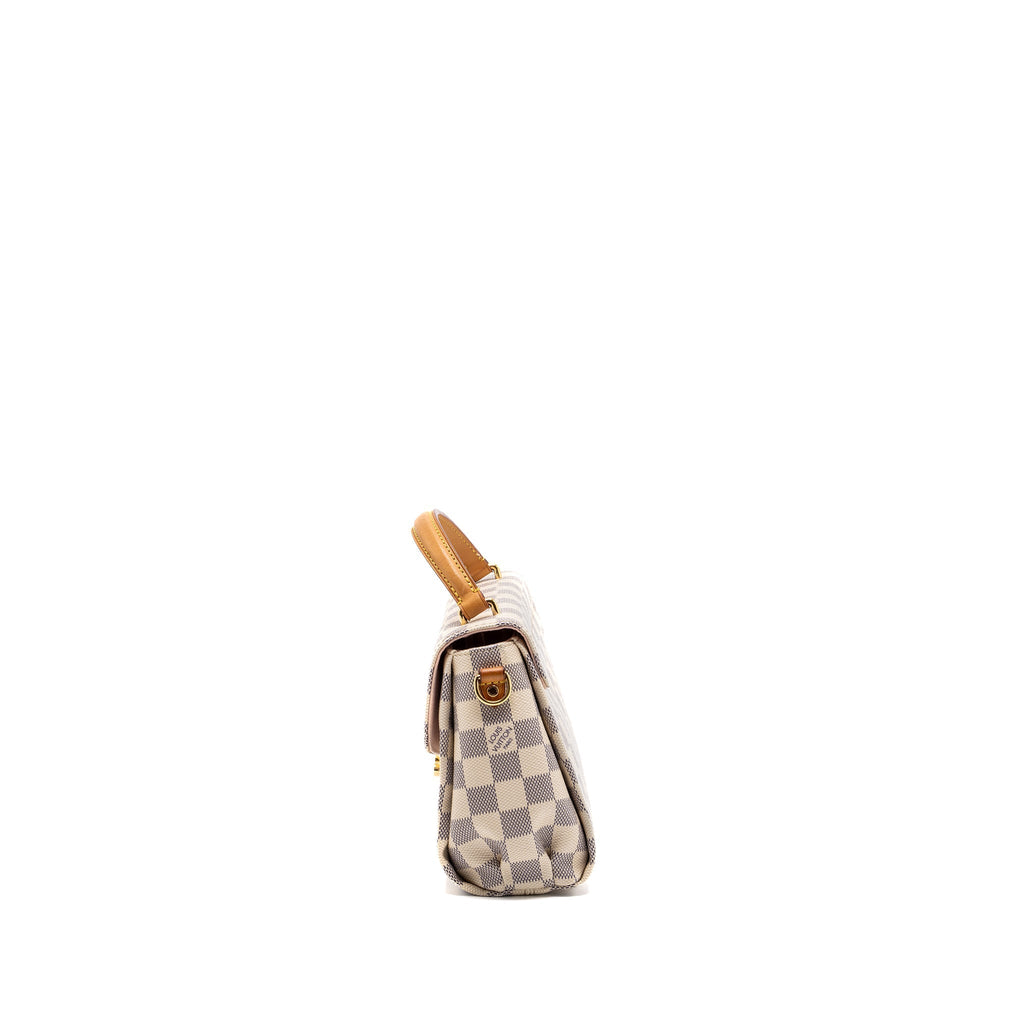 LOUIS VUITTON CROISETTE DAMIER AZUR CANVAS GHW