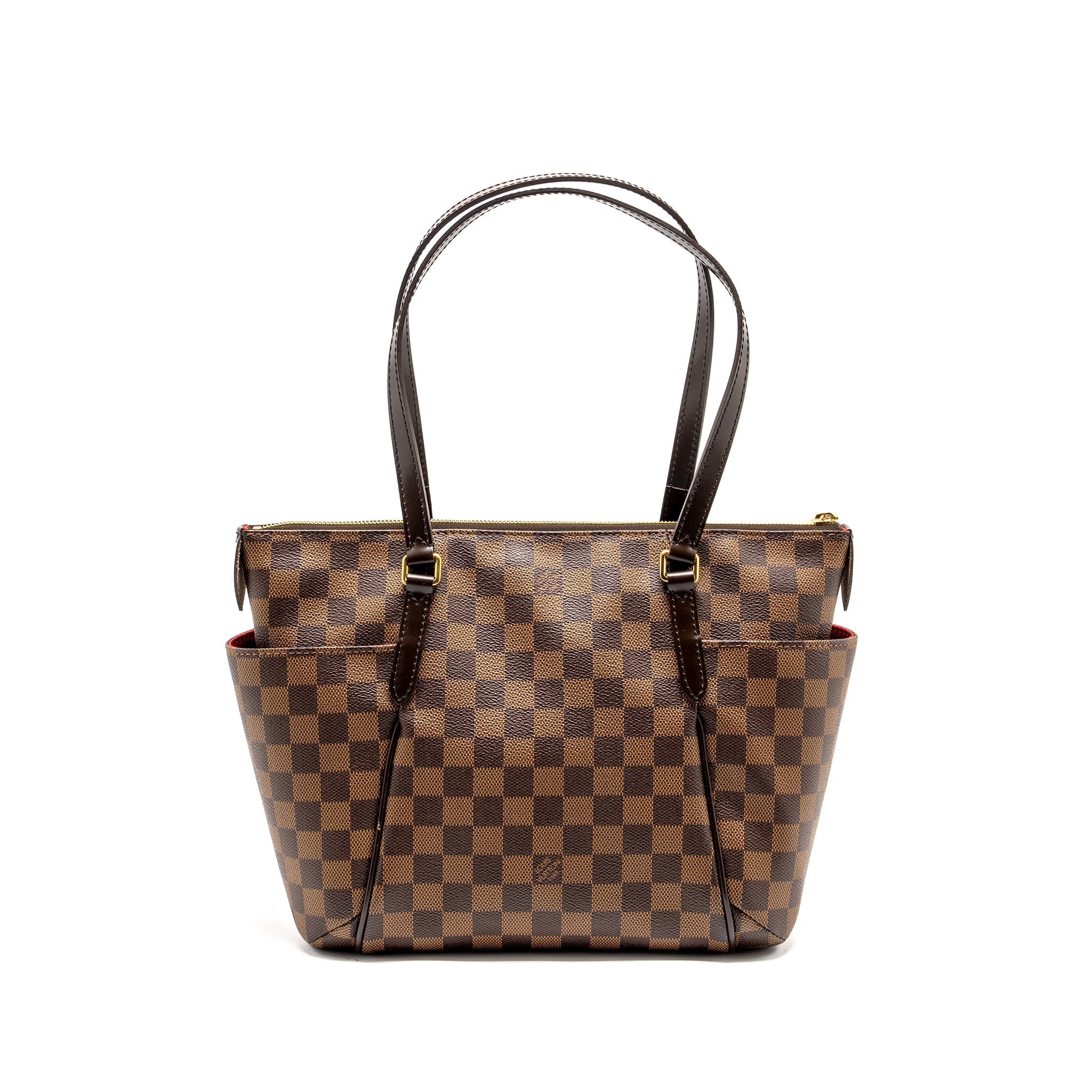LOUIS VUITTON TOTALLY PM TOTE BAG DAMIER EBENE CANVAS GHW