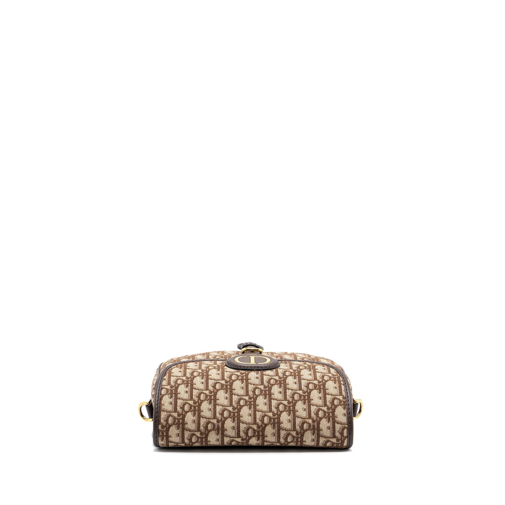 DIOR MEDIUM BOBBY BAG BROWN DIOR OBLIQUE JACQUARD GHW
