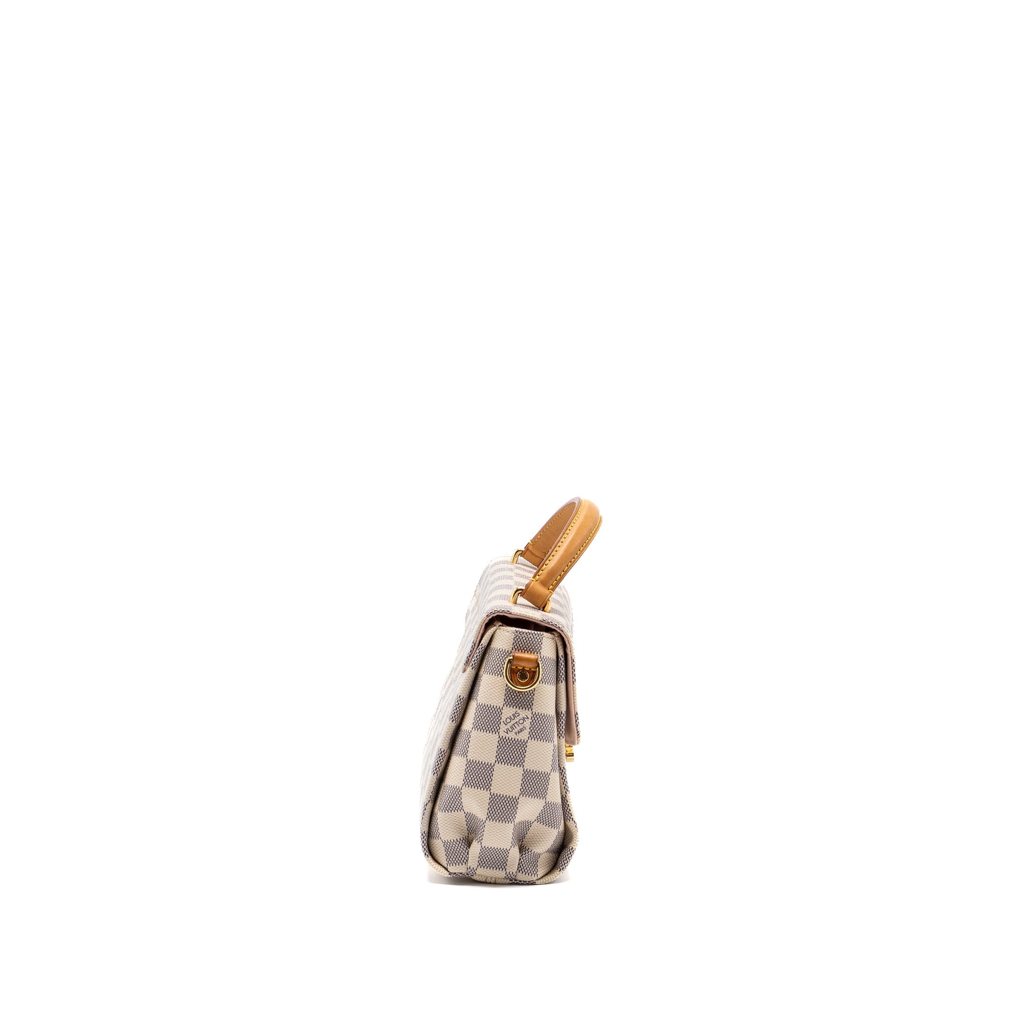 LOUIS VUITTON CROISETTE DAMIER AZUR CANVAS GHW