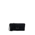 CHANEL VINTAGE FLAP BAG FABRIC BLACK WITH BLACK HARDWARE