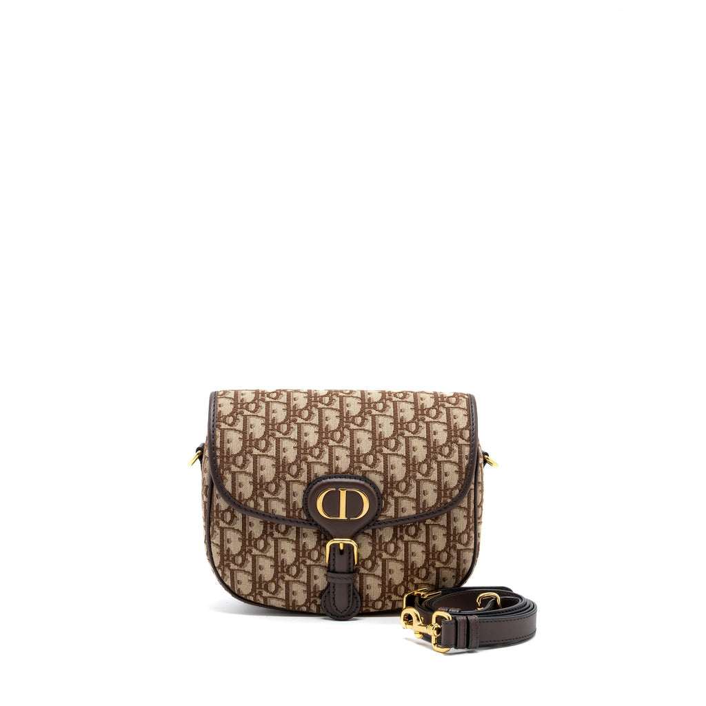 DIOR MEDIUM BOBBY BAG BROWN DIOR OBLIQUE JACQUARD GHW