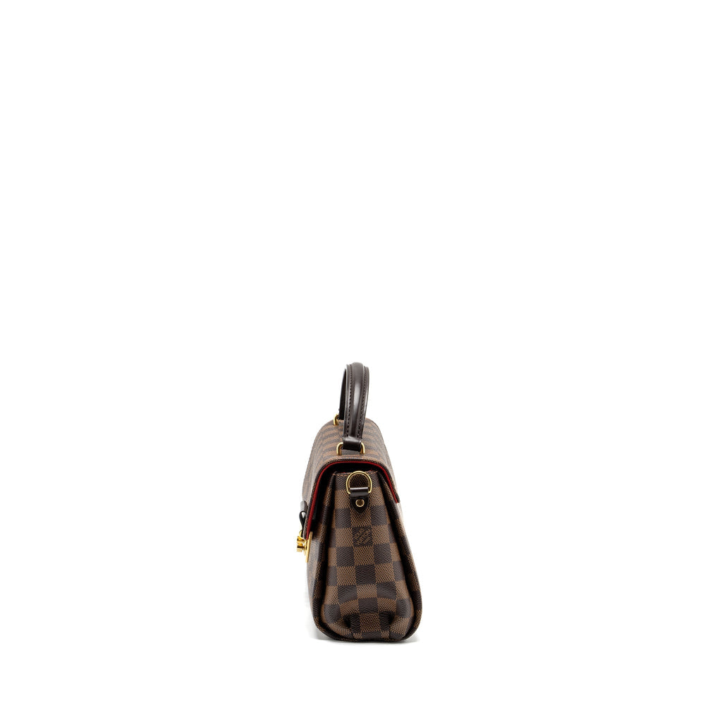LOUIS VUITTON CROISETTE DAMIER EBENE CANVAS GHW