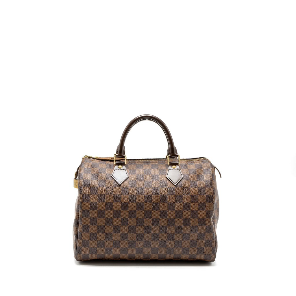 LOUIS VUITTON SPEEDY 30 DAMIER EBENE CANVAS GHW