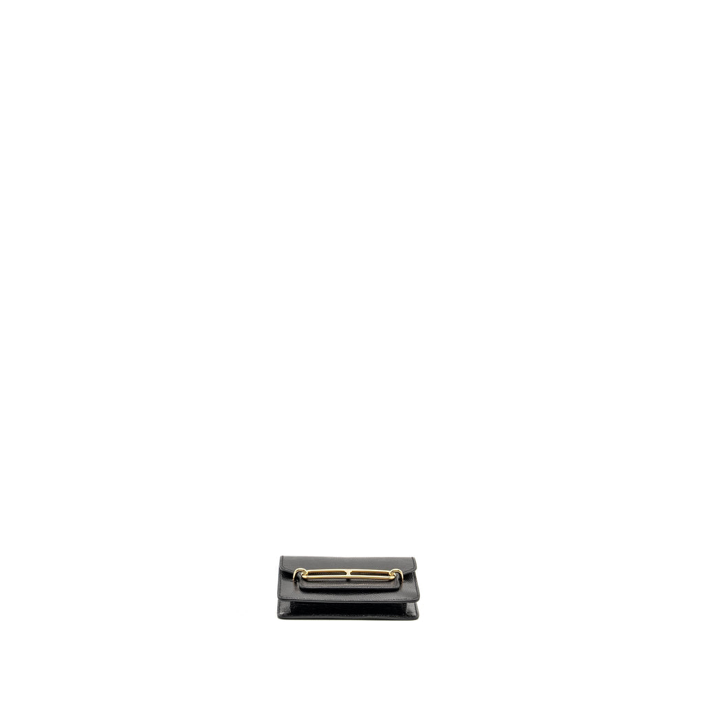 HERMES ROULIS SLIM LIZARD BLACK GHW