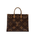 LOUIS VUITTON ONTHEGO GM MONOGRAM REVERSE CANVAS GHW