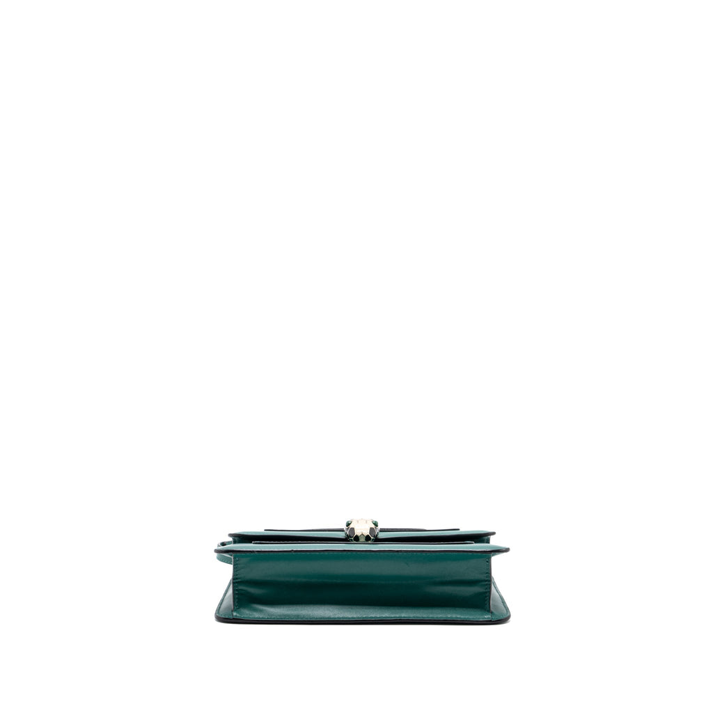 BVLGARI SERPENTI FOREVER CHAIN BAG CALFSKIN GREEN LGHW