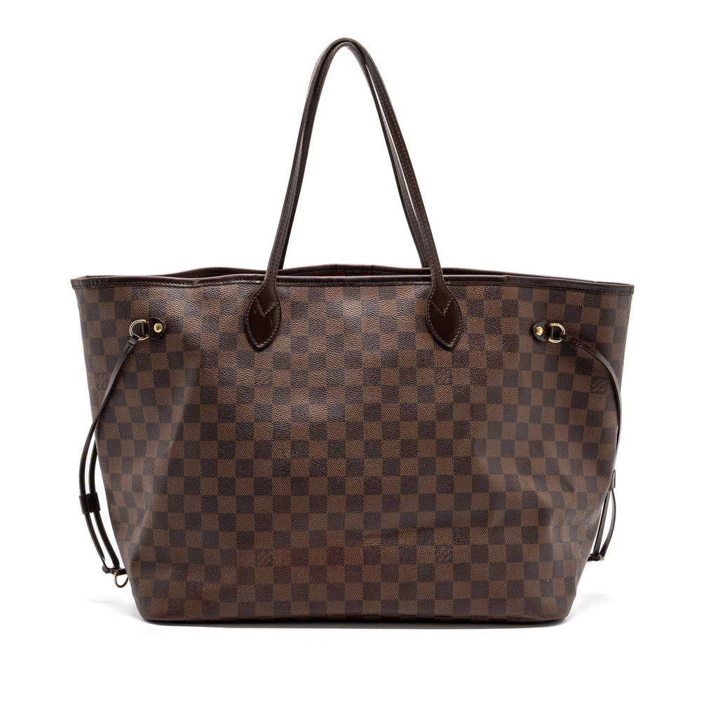LOUIS VUITTON NEVERFULL DAMIER EBENE GM GHW