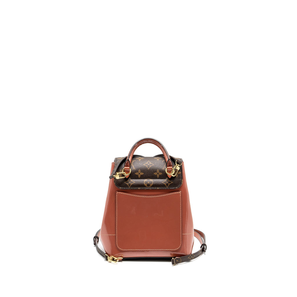 LOUIS VUITTON HOT SPRINGS BACKPACK PATENT / MONOGRAM CANVAS PINK GHW