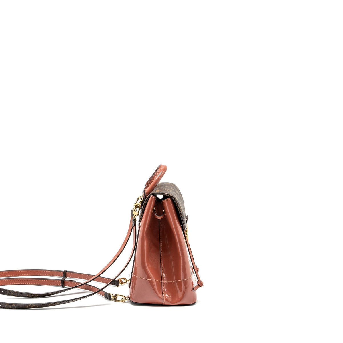 LOUIS VUITTON HOT SPRINGS BACKPACK PATENT / MONOGRAM CANVAS PINK GHW