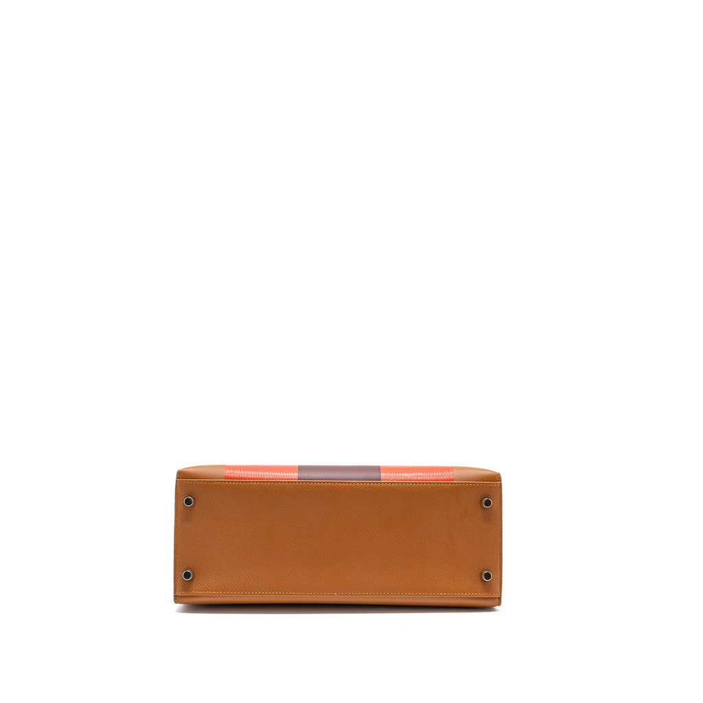 Hermes kelly 28 Letter H limited epsom / sombrero/ mysore gold/ Capucine / rouge H SHW
