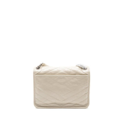 SAINT LAURENT MEDIUM NIKI CALFSKIN BLANC SHW