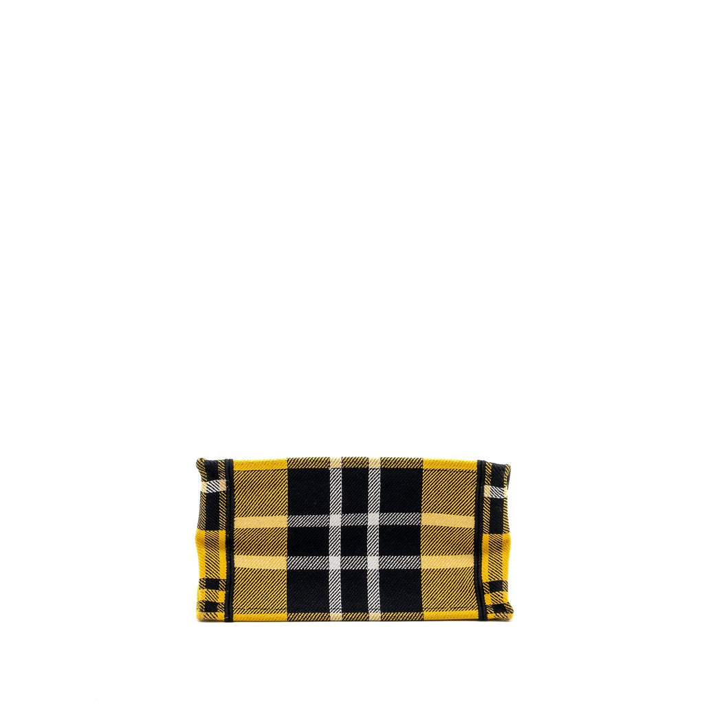 DIOR SMALL BOOK TOTE CANVAS YELLOW / BLACK