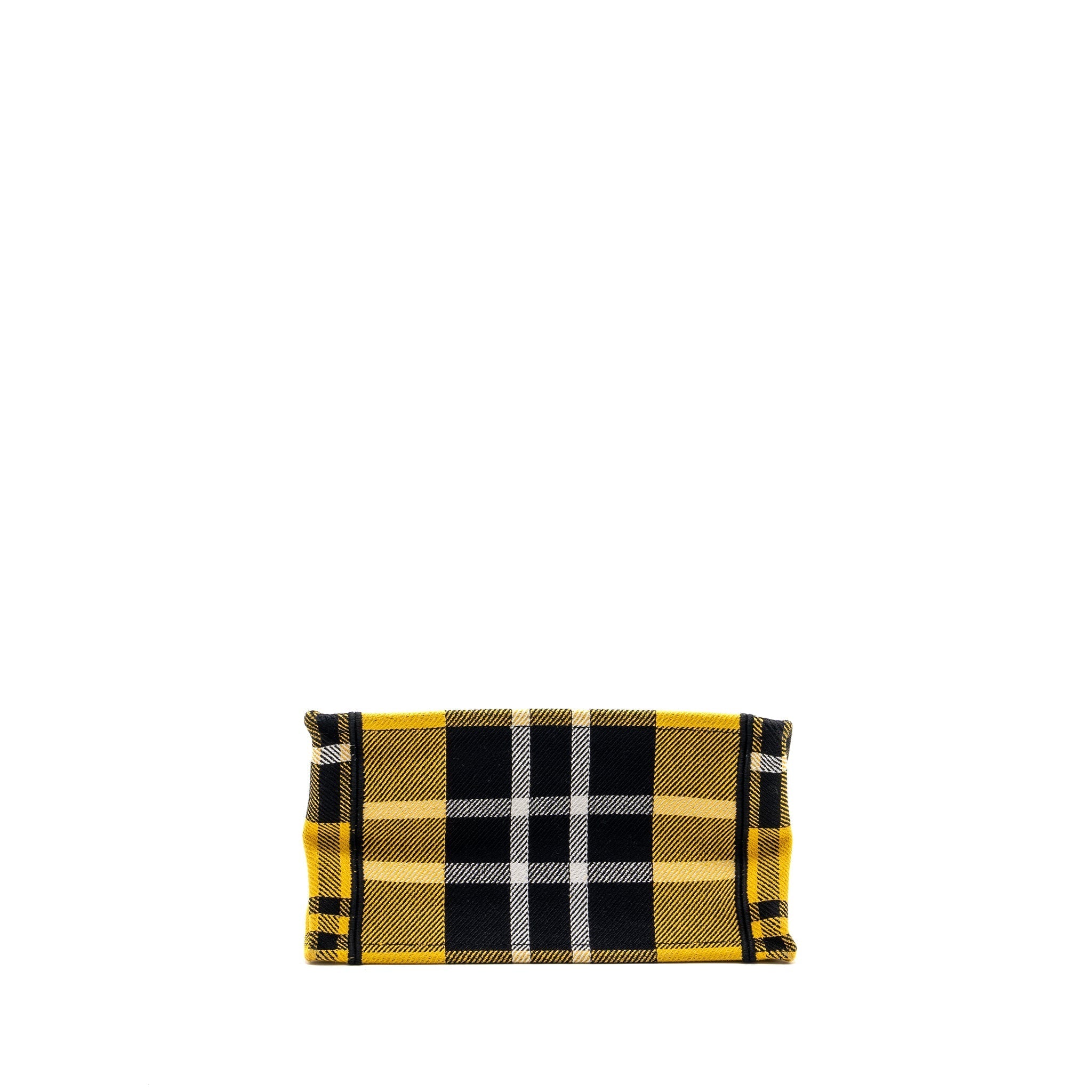 DIOR SMALL BOOK TOTE CANVAS YELLOW / BLACK