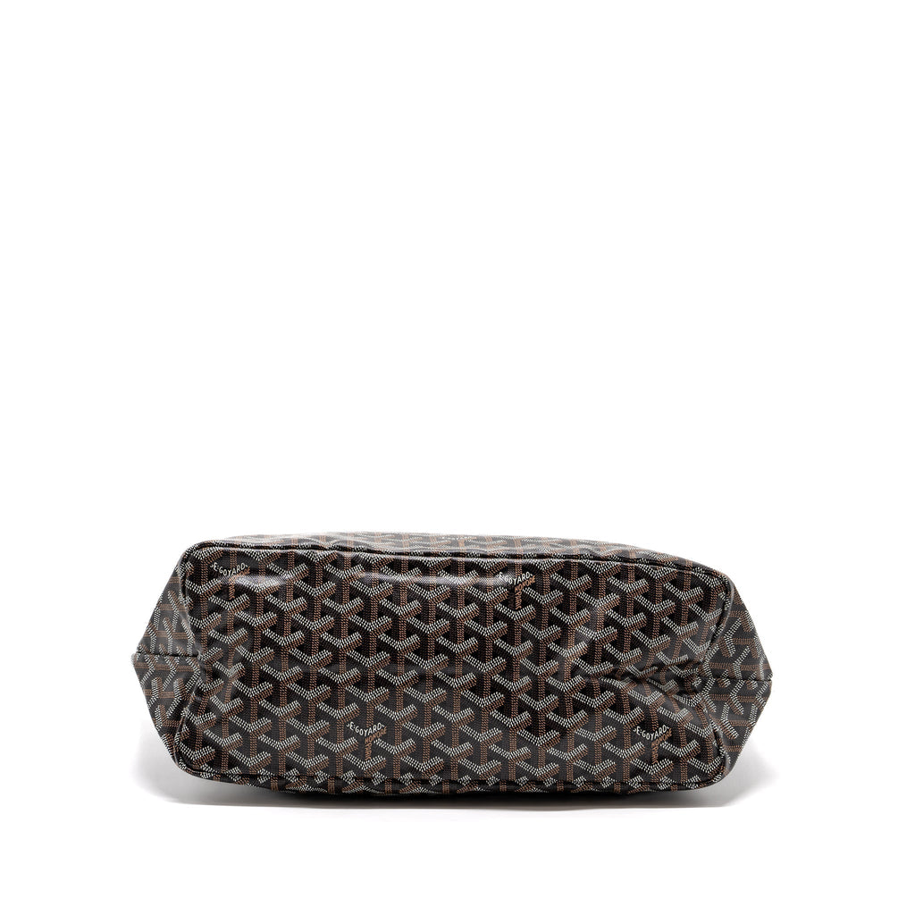 GOYARD SAINT LOUIS PM TOTE BAG GOYARD LINE CANVAS BLACK SHW