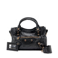 BALENCIAGA GIANT CITY BAG LEATHER BLACK RGHW