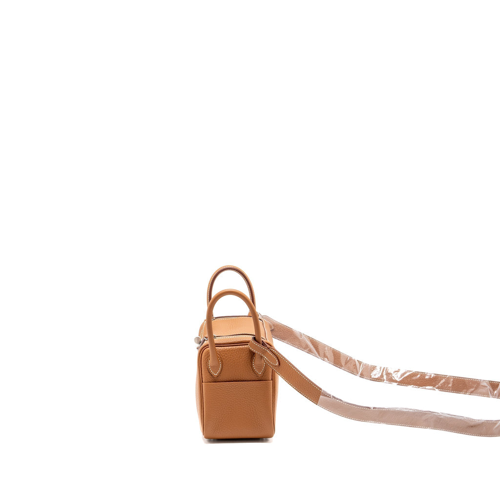 HERMES MINI LINDY CLEMENCE GOLD SHW