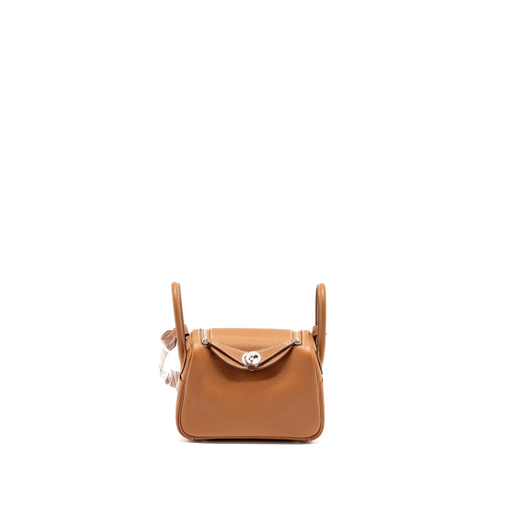 HERMES MINI LINDY CLEMENCE GOLD SHW