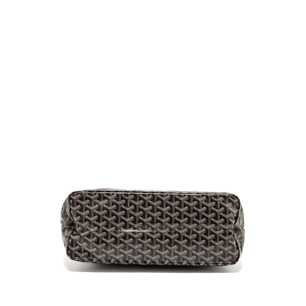 GOYARD BOHEME HOBO BAG CANVAS/CALFSKIN BLACK/ BROWN SHW