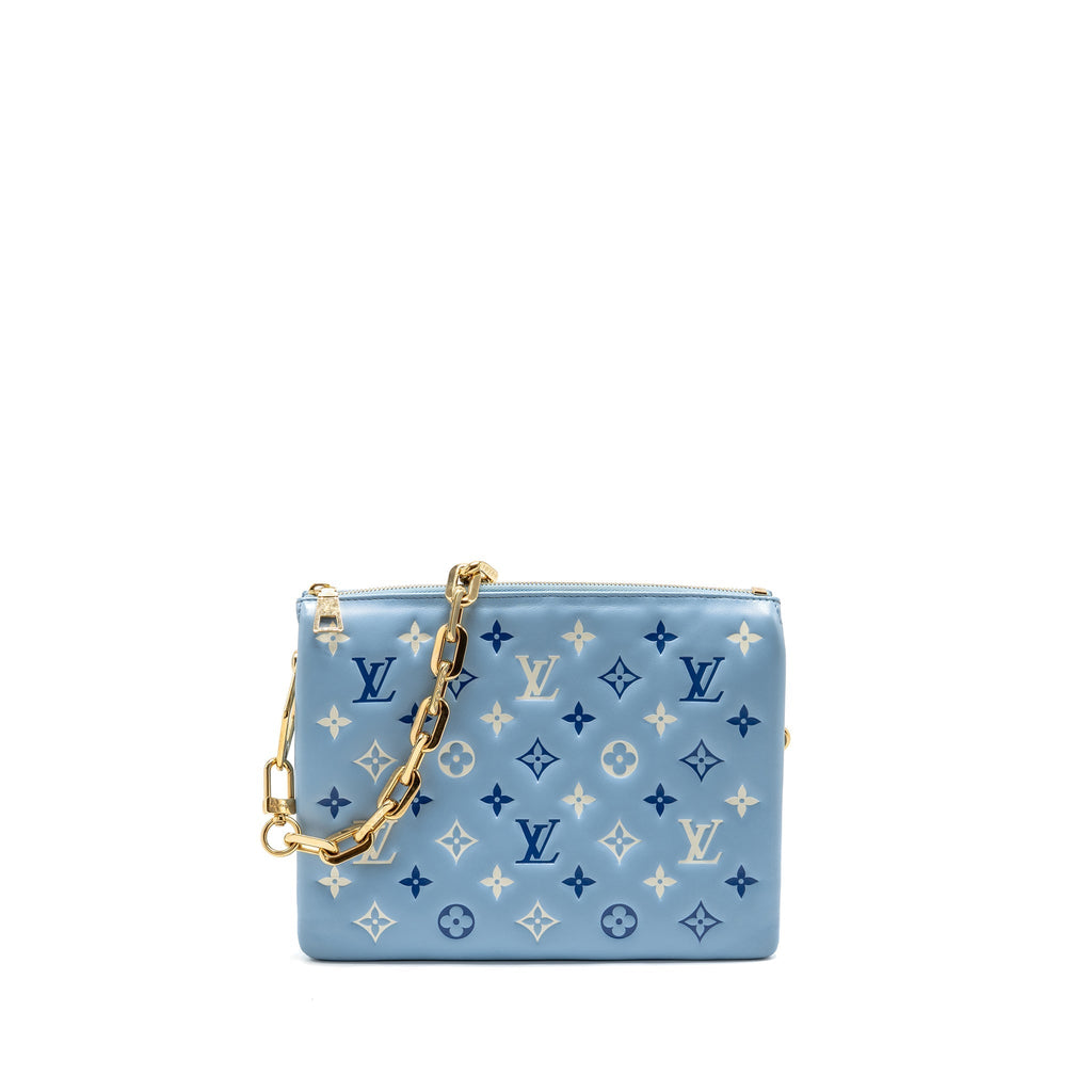 LOUIS VUITTON COUSSIN PM LAMBSKIN BABY BLUE GHW