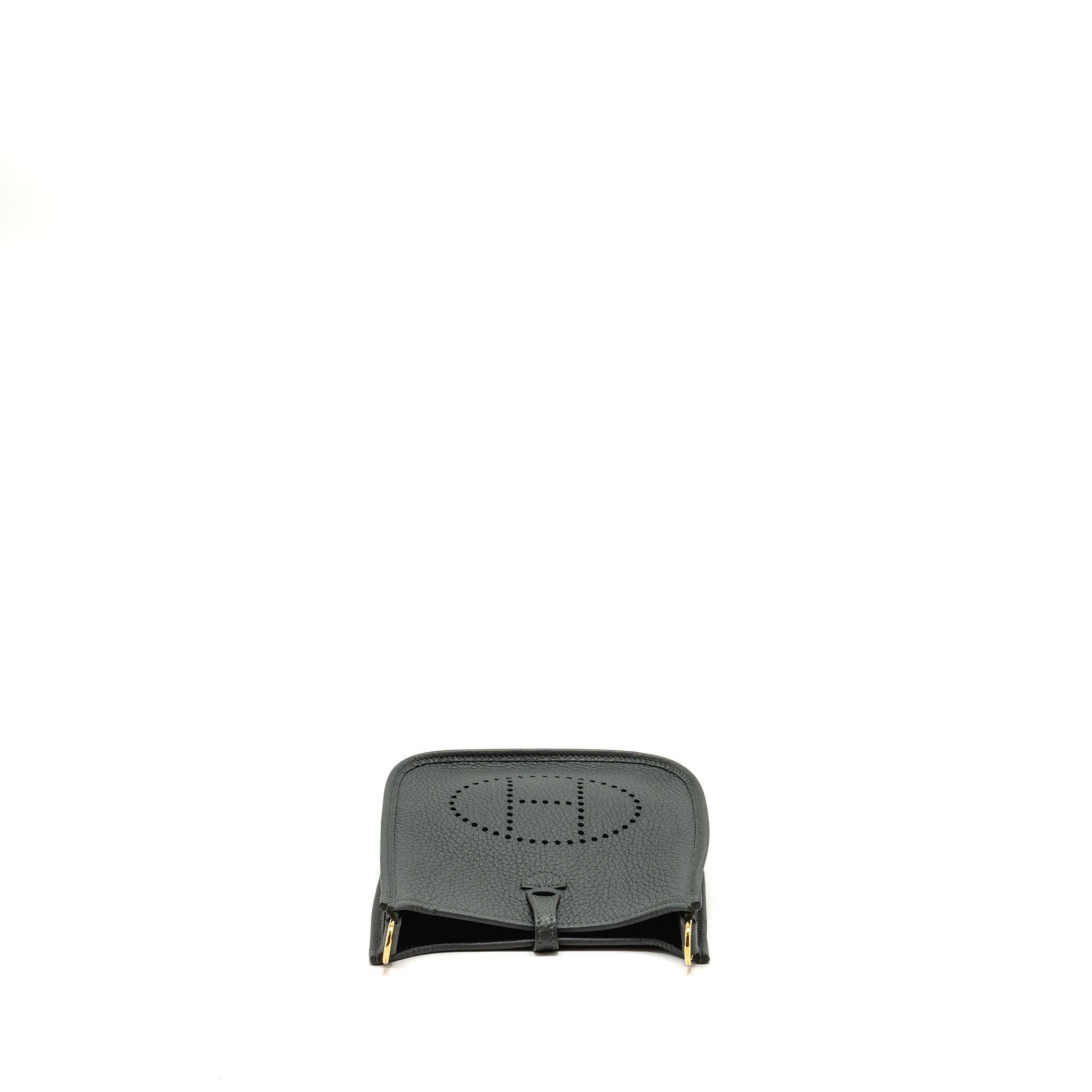 HERMES MINI EVELYNE CLEMENCE VERT MANGROVE GHW